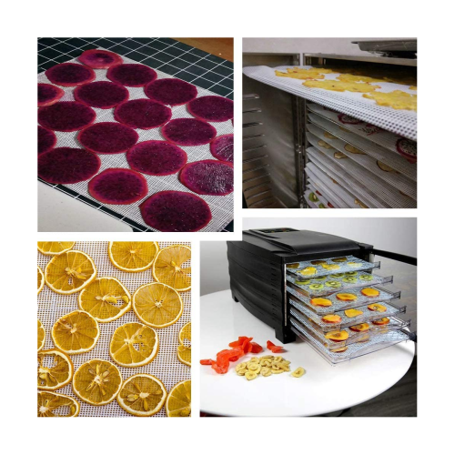 Non-Stick Silicone Dehydrator ,Reusable Mat Meshfor Fruit Dryer 8 Pcs 2