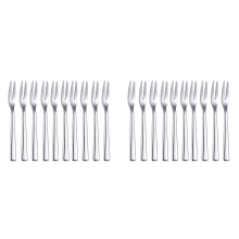 10Pcs 304 Stainless Steel Cocktail Dessert Fork Cake Fruit Forks Set