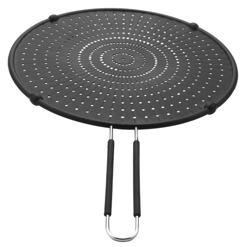 32cm Silicone Splatter Screen Guard Oil Grease Pan Lid for Cooking 2