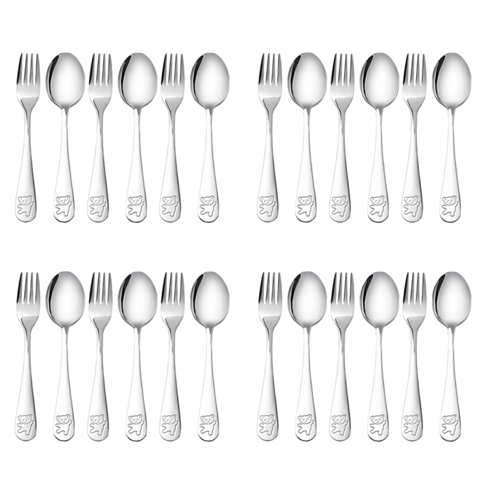 Stainless Steel Child Safety Cutlery Bear Children Spoon