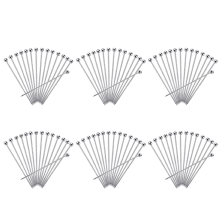 15Pcs Cocktail Picks, 4 Inch Reusable Stainless Steel Picks