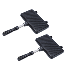 Gas Non-Stick Sandwich Maker Bread Toast Oven Mold Grill Frying Pan
