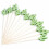 Cocktail Picks Handmade Bamboo Toothpicks 100Pcs 5.1in Green Cacti 3