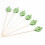 Cocktail Picks Handmade Bamboo Toothpicks 100Pcs 5.1in Green Cacti 2
