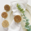 Fall Napkin Rings Set of 6, Vintage Napkin Ring for Table Setting 6