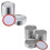 100 Pcs 70MM Jar Split-Type Lids with Silicone Seals Rings 2