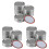 100 Pcs 70MM Jar Split-Type Lids with Silicone Seals Rings 1
