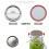 100 Pcs 70MM Jar Split-Type Lids with Silicone Seals Rings 2