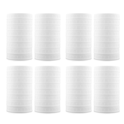 16 Pack Wide Mouth Jar Lids,Plastic Storage Caps for Jars