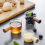 6PCS Transparent Glass with Wooden Handle, Creamer Pitcher. 50Ml 4