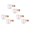 6PCS Transparent Glass with Wooden Handle, Creamer Pitcher. 50Ml 1