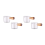 4PCS Transparent Glass with Wooden Handle, Creamer Pitcher. 100Ml 1