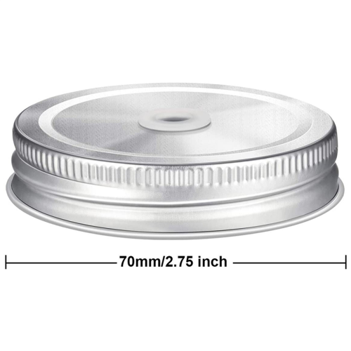 20 Pieces Metal Regular Mouth Jar Lids 1