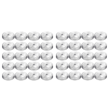 20 Pieces Metal Regular Mouth Jar Lids