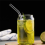 4 Pack Glass Juice Cup Beer Glass Shake Dessert Cup Mug, 400ML 3