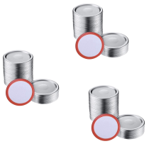 100 Pcs Wide Mouth 86MM Jar Lids, Silver Lids with Seals Rings
