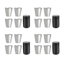 Stainless Steel Shot Cups, Set of 4 Cups, Shot Glasses, for Outdoor