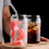 4 Pack Glass Juice Cup Beer Glass Shake Dessert Cup Mug, 400ML 6