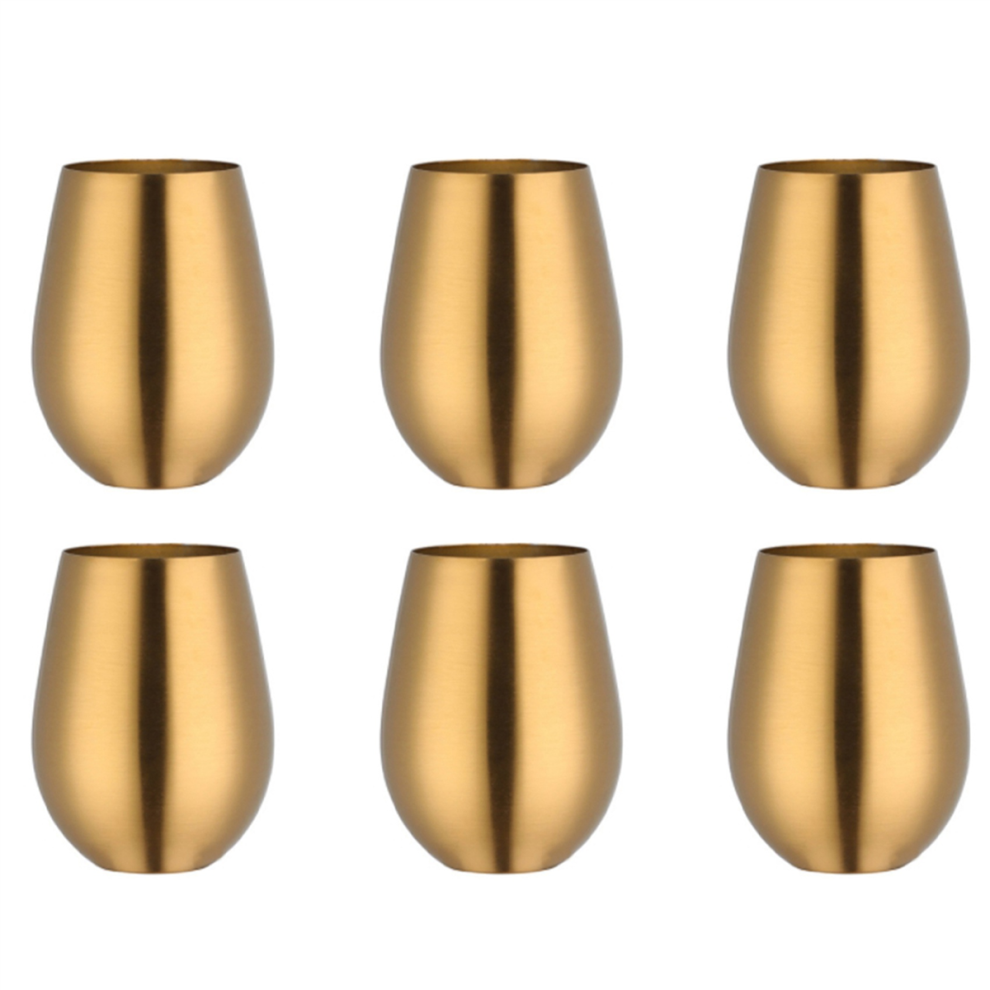 500Ml Beer Wine Cup Beer Cocktail Juice Milk Cup Metal Gold-image-OPC-PJ8Z6VW-NEW