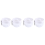 Overnight Oat Containers with Lid and Spoons 2PCS,White 1