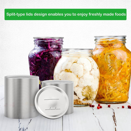 Canning Lids Regular Mouth for Ball/Kerr Jars, Silver, 14 PCS 2