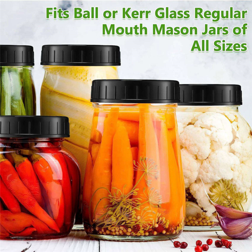 Jar Lids Plastic Storage Caps with Rubber Seal Plastic, 86 mm 2