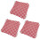 100 PCS checkered -Lebensmittelverpackungs-Papiere, Rot und 1