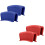 Silicone Pan Handle Cover Ear Clip Cast Iron Handle Holder,Red,2PCS 2
