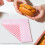 100 PCS checkered -Lebensmittelverpackungs-Papiere, Rot und 2