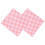 100 PCS checkered -Lebensmittelverpackungs-Papiere, Rot und 3