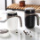 Ceramic Vacuum Flask Cup Leakproof Insulated with Handle 380Ml White 3