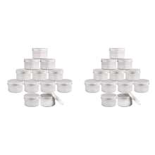 24Pcs 4Oz Candle Tins for DIY Candle Making, Tins with Screw Lids