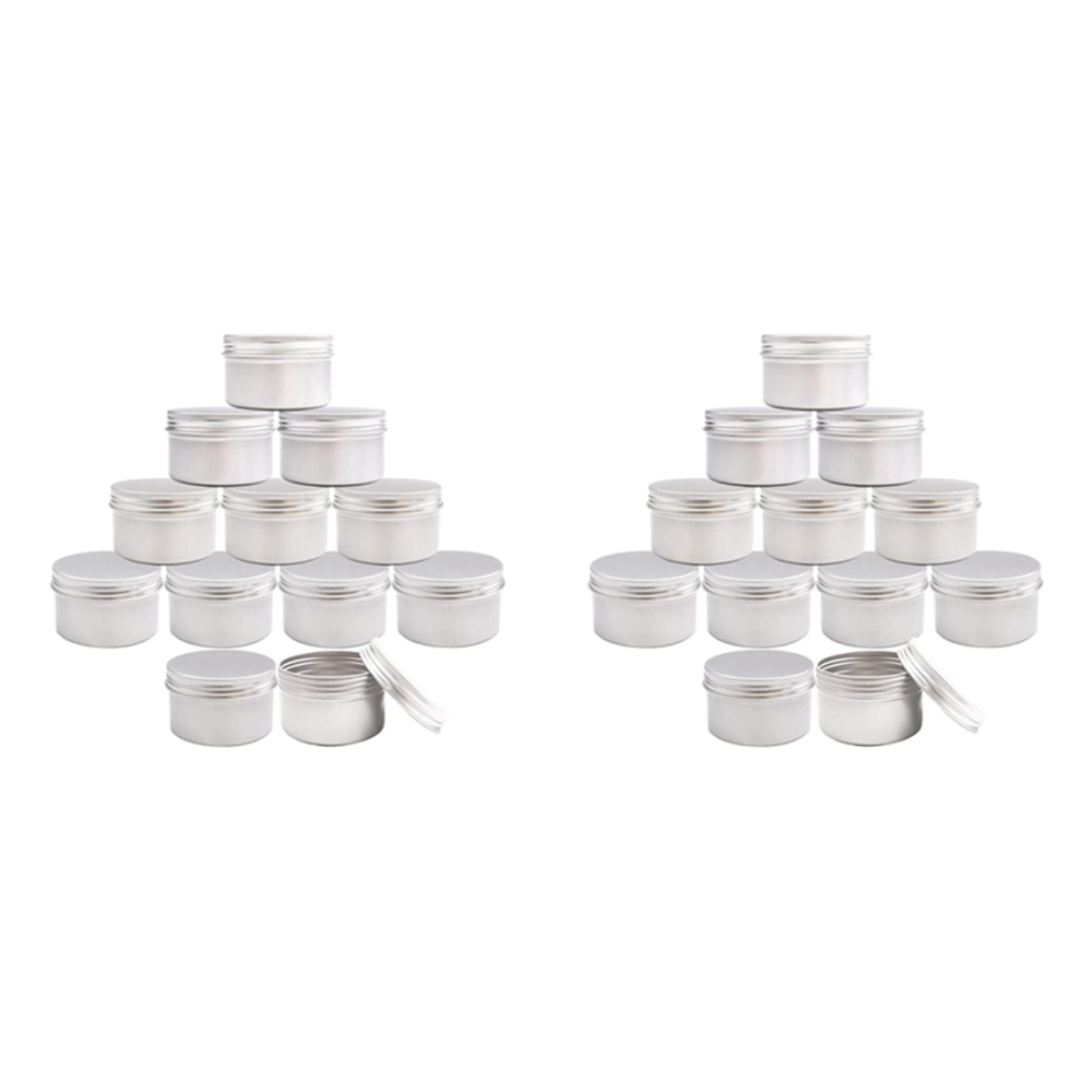 24Pcs 4Oz Candle Tins for DIY Candle Making, Tins with Screw Lids