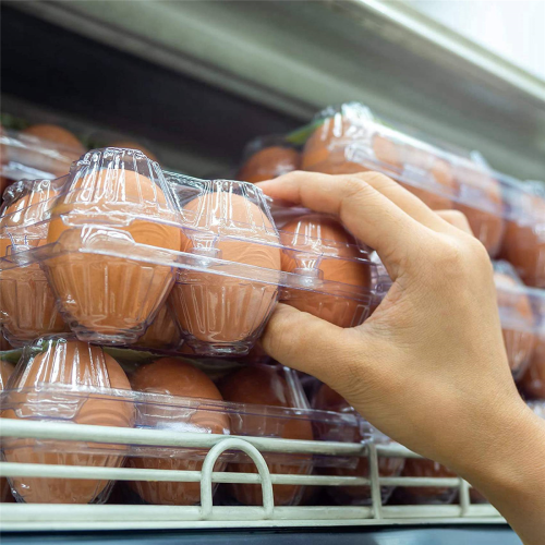 72Pcs Egg Cartons Clear Plastic Egg Holder Storage Container,6 Grids 2