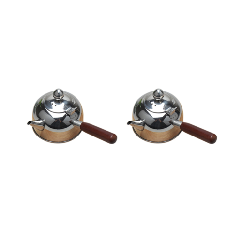 500Ml Single Handle Water Kettle Induction 304 Stainless Steel Silver
