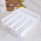 Drawer Tray Spoon Cutlery Separation Finishing Storage Box White 3
