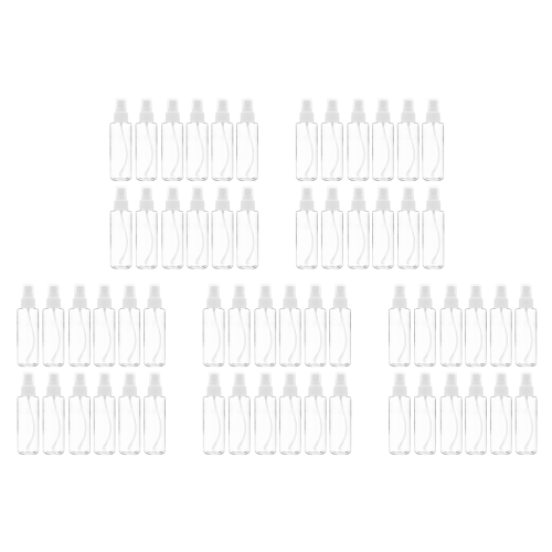 12 Pack Clear Bottles 120 Ml with Pump Cap, Reusable
