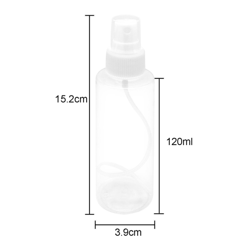 12 Pack Clear Bottles 120 Ml with Pump Cap, Reusable 2