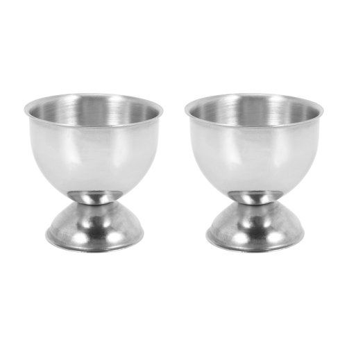 Egg Cup,Egg Tray Stainless Steel Boiled Egg Cups Holder (4 Packs) 1