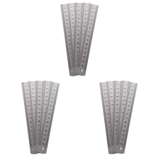 5 Pcs Dual Side Marked 15cm 6 inch Stainless Steel Straight Ruler