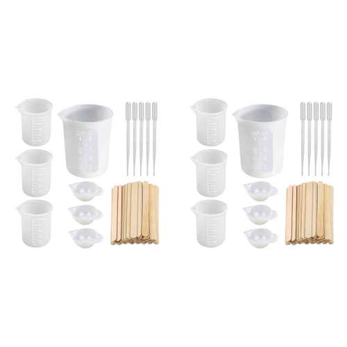 Silicone Measuring Cups for Epoxy Resin, Resin Casting Container