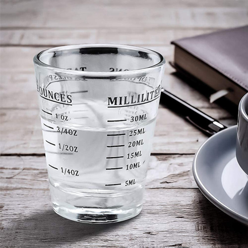 6Pcs Measuring Cup Espresso Glass Measurement 1Oz,6 ,2 Tbs,30Ml 2
