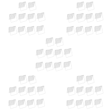 10PCS Clear Acrylic Knife Blade Display Stand Holders