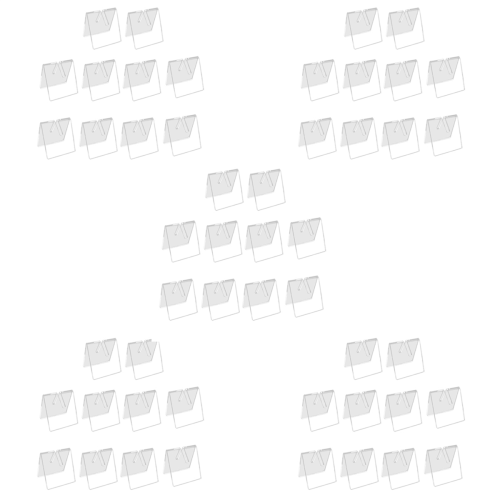 10PCS Clear Acrylic Knife Blade Display Stand Holders