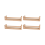 2Pcs Natural Wood Floating Wall Bookshelf for Kids,Kitchen Spice Rack 1