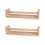 2Pcs Natural Wood Floating Wall Bookshelf for Kids,Kitchen Spice Rack 3