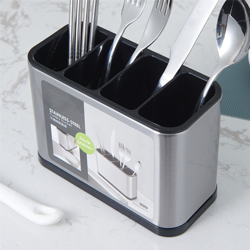 Kitchen Cutlery Organizer Knife Stand Plastic Drain Storage Holder 2