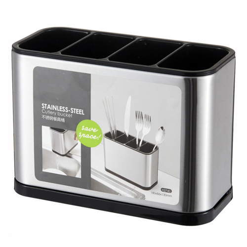 Kitchen Cutlery Organizer Knife Stand Plastic Drain Storage Holder 1