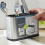 Kitchen Cutlery Organizer Knife Stand Plastic Drain Storage Holder 4