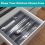 Drawer Kitchen Organizer Silverware Holder Organizer Cutlery Tray 3